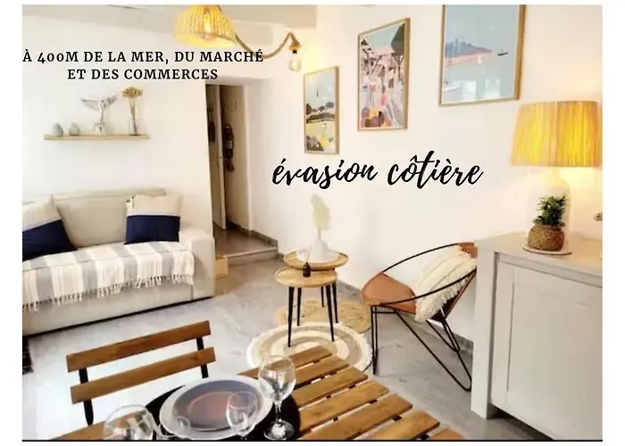 Appartement raffiné près de la mer et des commerces